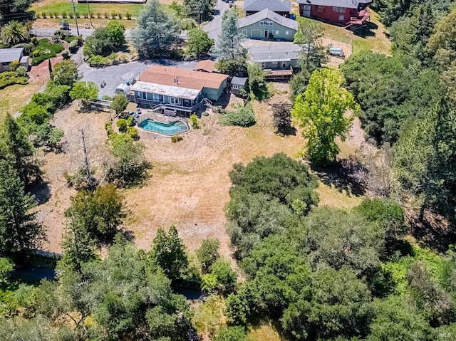 5851 Vine Hill Rd, Sebastopol, CA 95472 - drone / aerial view of a pool area