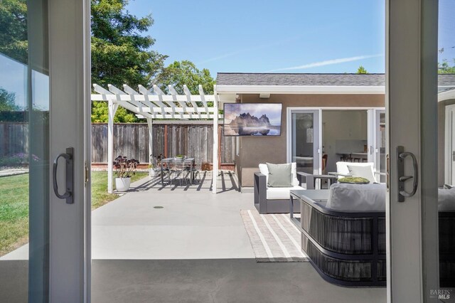 115 Leland Way, Tiburon, CA 94920 - view of patio with a pergola