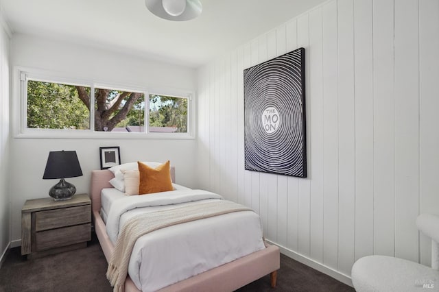 115 Leland Way, Tiburon, CA 94920 - bedroom with carpet, wood walls, and baseboards