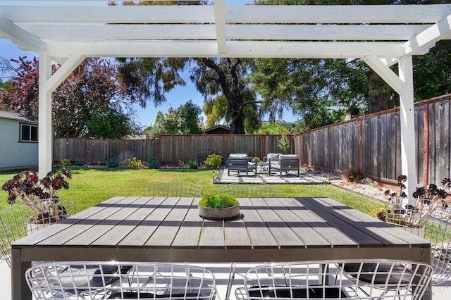 115 Leland Way, Tiburon, CA 94920 - view of patio / terrace with a pergola