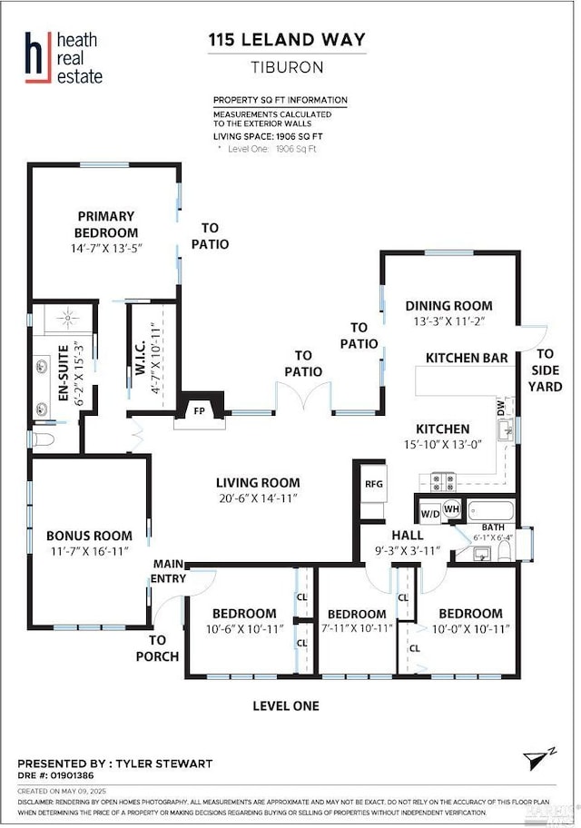 115 Leland Way, Tiburon, CA 94920 - property floor plan