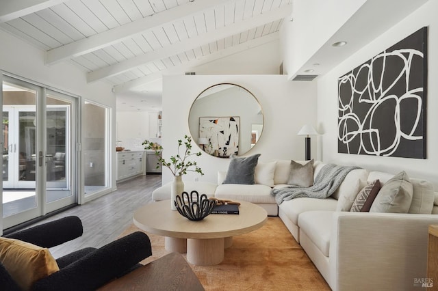 115 Leland Way, Tiburon, CA 94920 - living room featuring wood finished floors and wood ceiling