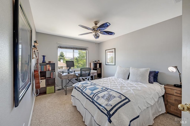 2775 Red Tail St, Santa Rosa, CA 95407 - bedroom featuring light colored carpet and ceiling fan