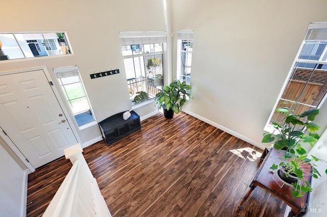2775 Red Tail St, Santa Rosa, CA 95407 - entrance foyer featuring baseboards, wood finished floors, and a towering ceiling