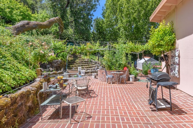 221 Tiburon Blvd, San Rafael, CA 94901 - view of patio with outdoor dining space and a grill