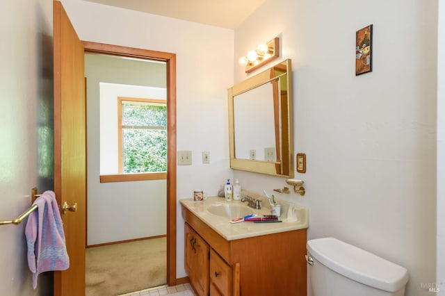221 Tiburon Blvd, San Rafael, CA 94901 - bathroom with vanity, toilet, and baseboards