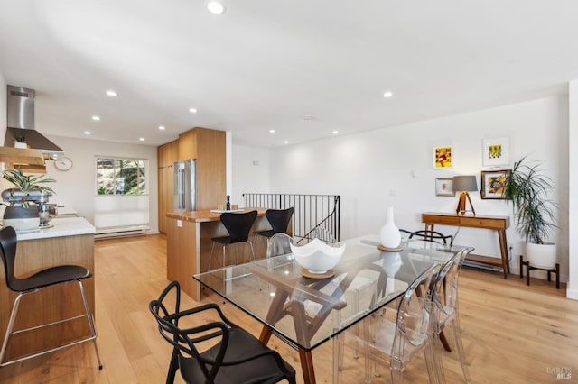 78 Marinero Cir, Tiburon, CA 94920 - dining space with recessed lighting and light wood-type flooring