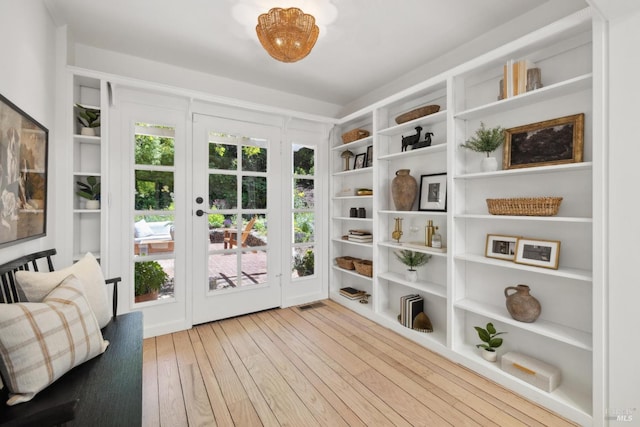 25 Winship Ave, Ross, CA 94957 - sitting room featuring hardwood / wood-style flooring and french doors