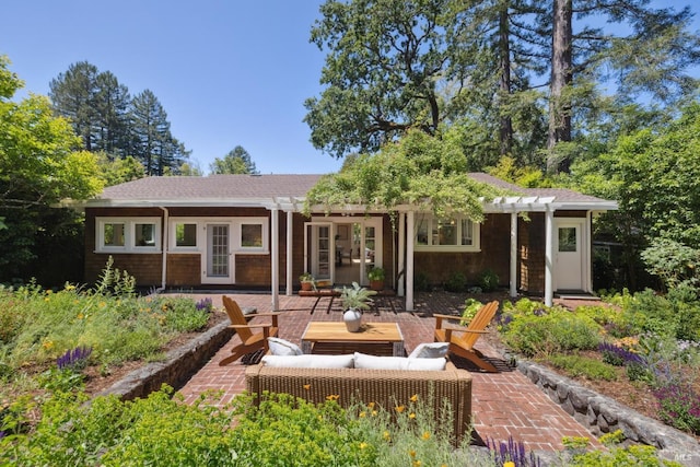 25 Winship Ave, Ross, CA 94957 - back of house with a patio area and a pergola