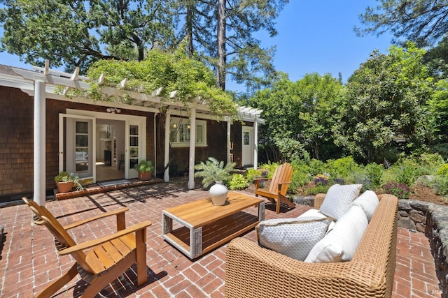 25 Winship Ave, Ross, CA 94957 - view of patio with a pergola
