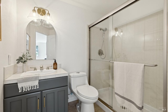 806 Paxton Villa Ct, Novato, CA 94947 - full bath featuring a stall shower, vanity, and toilet