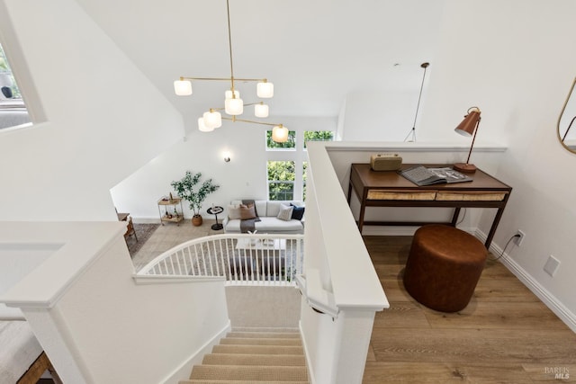 806 Paxton Villa Ct, Novato, CA 94947 - stairs with wood finished floors and baseboards
