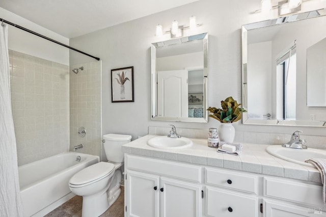 13 Freedom Ln S, Petaluma, CA 94952 - bathroom with double vanity, shower / bath combo, and toilet
