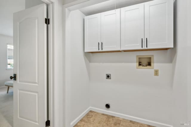 13 Freedom Ln S, Petaluma, CA 94952 - washroom featuring cabinet space, electric dryer hookup, washer hookup, and baseboards