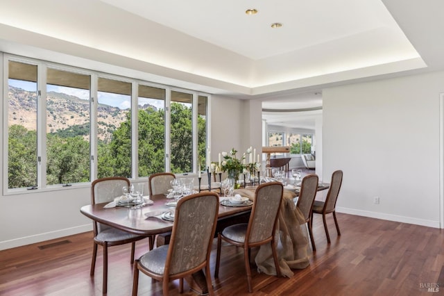 5768 Silverado Trl, Napa, CA 94558 - dining space with healthy amount of natural light, baseboards, and wood finished floors