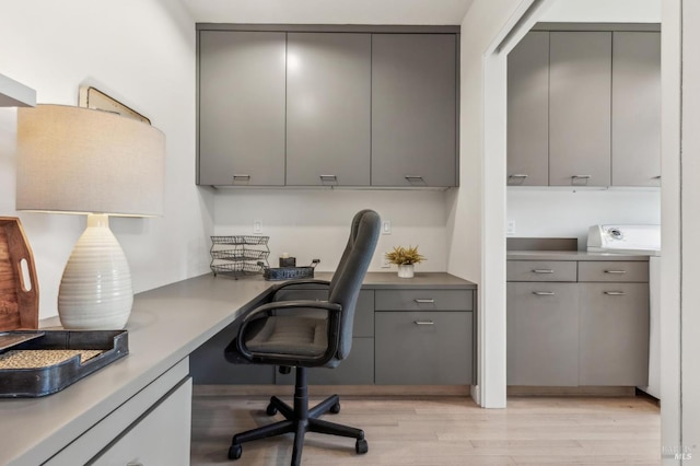 5768 Silverado Trl, Napa, CA 94558 - home office featuring built in study area and light wood-style floors
