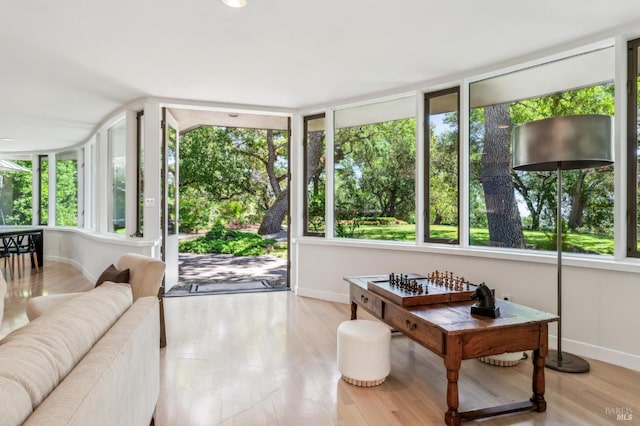 5768 Silverado Trl, Napa, CA 94558 - living area with baseboards and wood finished floors