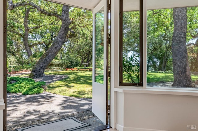 5768 Silverado Trl, Napa, CA 94558 - doorway to outside with baseboards
