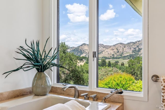 5768 Silverado Trl, Napa, CA 94558 - detailed view of a mountain backdrop and a sink