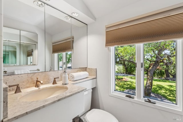 5768 Silverado Trl, Napa, CA 94558 - half bathroom featuring vanity and toilet