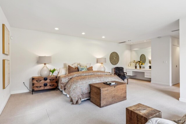 5768 Silverado Trl, Napa, CA 94558 - bedroom with carpet flooring, baseboards, and recessed lighting