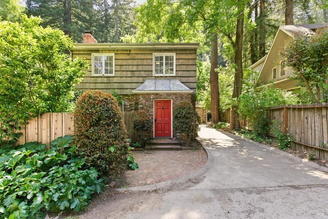 121 W Blithedale Ave, Mill Valley, CA 94941 - view of front of home featuring a chimney
