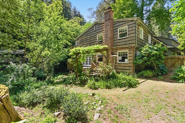 121 W Blithedale Ave, Mill Valley, CA 94941 - back of house featuring a chimney