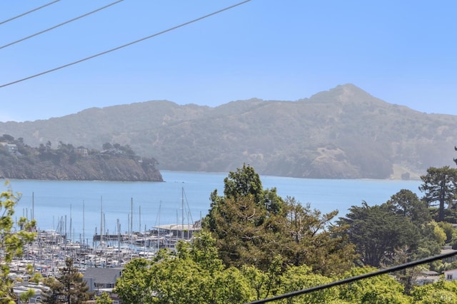 616 Locust St, Sausalito, CA 94965 - water view with a mountain backdrop