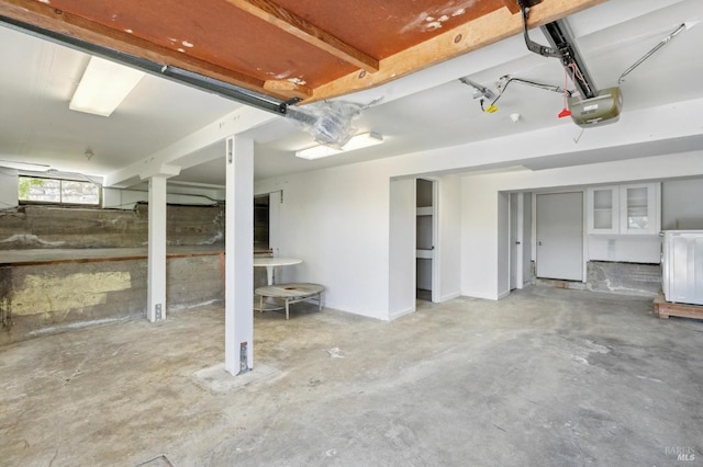 616 Locust St, Sausalito, CA 94965 - garage featuring washer / clothes dryer and a garage door opener