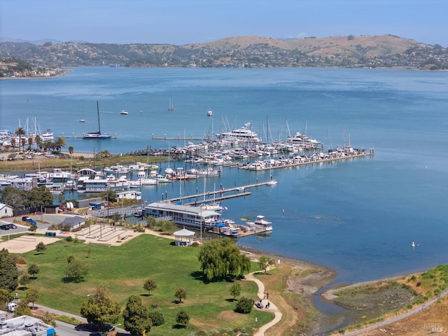 616 Locust St, Sausalito, CA 94965 - water view featuring a marina and a mountainous background