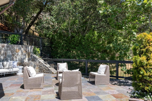 30 Sandy Ln, Mill Valley, CA 94941 - view of patio with an outdoor living space