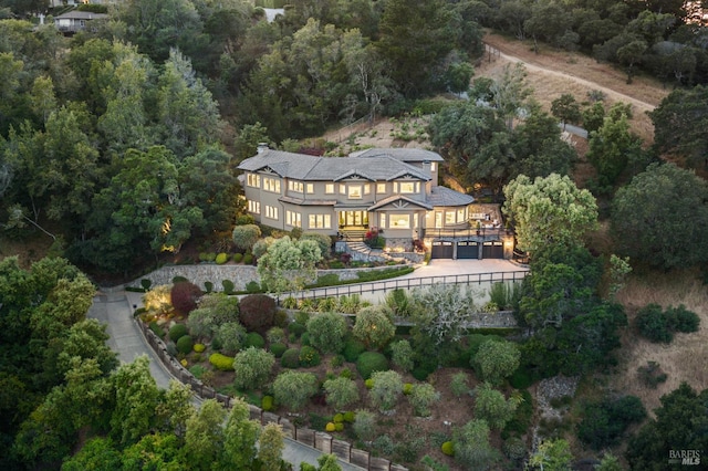 30 Sandy Ln, Mill Valley, CA 94941 - view from above of property featuring a heavily wooded area