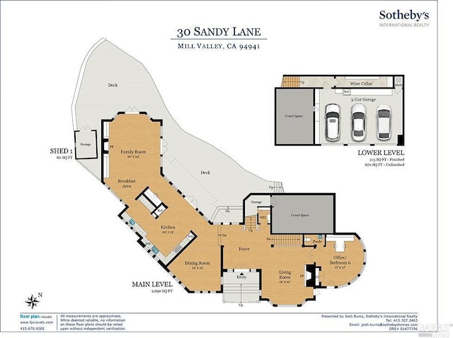 30 Sandy Ln, Mill Valley, CA 94941 - home floor plan