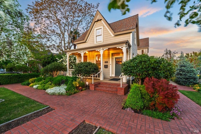 406 Franklin St, Napa, CA 94559 - victorian-style house featuring covered porch and a shingled roof