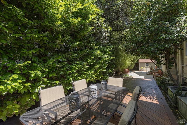 406 Franklin St, Napa, CA 94559 - deck featuring outdoor dining area