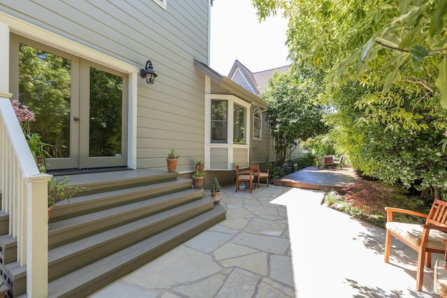 406 Franklin St, Napa, CA 94559 - view of patio / terrace with french doors