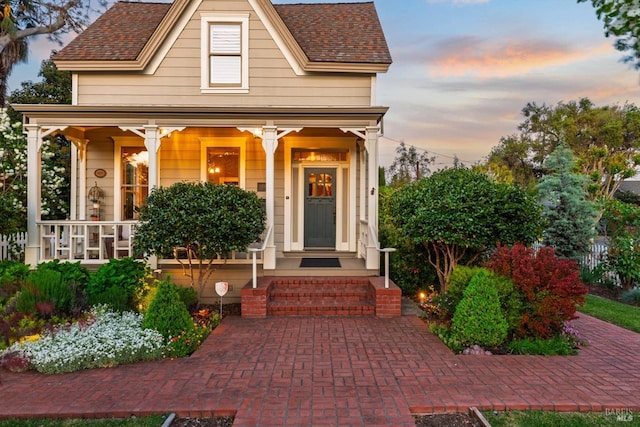 406 Franklin St, Napa, CA 94559 - view of front of property featuring covered porch and a shingled roof