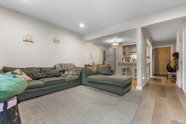 319 N St Unit 2, Healdsburg, CA 95448 - living room with light wood-type flooring