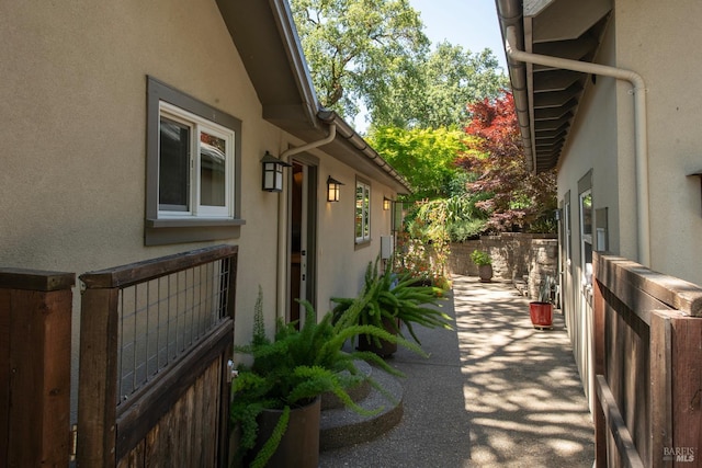 260 Geysers Rd, Cloverdale, CA 95425 - view of side of property with stucco siding and a patio area