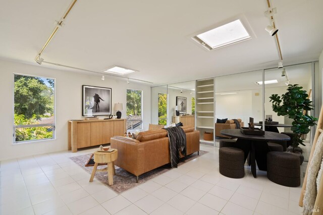 1 Rosebank Ln, Kentfield, CA 94904 - living area featuring track lighting and light tile patterned flooring