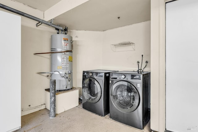 247 Clearpointe Dr, Vallejo, CA 94591 - laundry room featuring secured water heater and washer and dryer