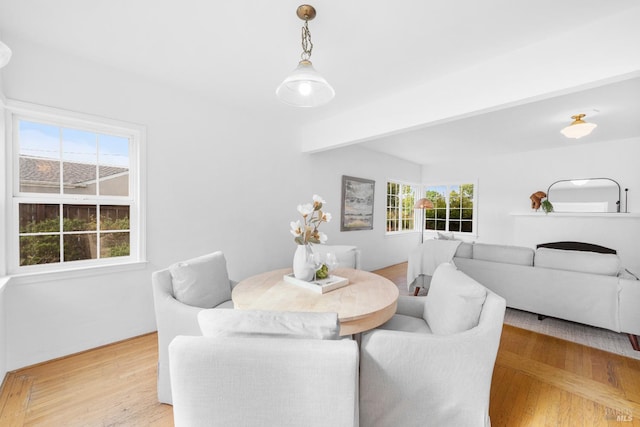 1186 E Ave, Napa, CA 94559 - dining room featuring wood finished floors and beamed ceiling