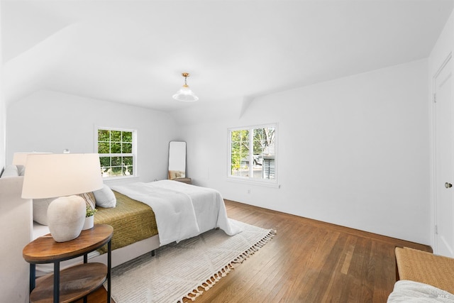 1186 E Ave, Napa, CA 94559 - bedroom featuring hardwood / wood-style floors and lofted ceiling
