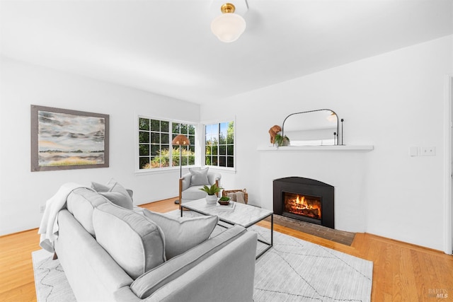 1186 E Ave, Napa, CA 94559 - living room featuring a fireplace with flush hearth and wood finished floors