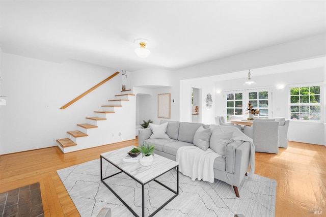 1186 E Ave, Napa, CA 94559 - living room with stairway