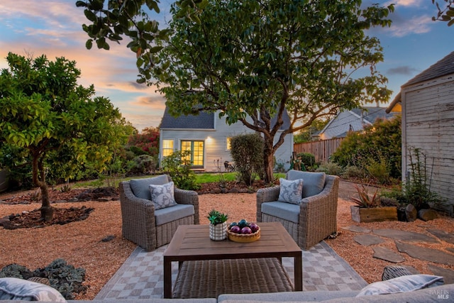 1186 E Ave, Napa, CA 94559 - view of patio / terrace with an outdoor hangout area and french doors