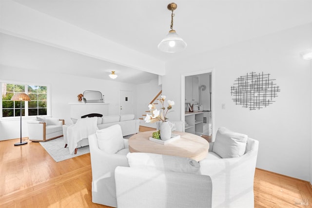 1186 E Ave, Napa, CA 94559 - living area with light wood-style flooring