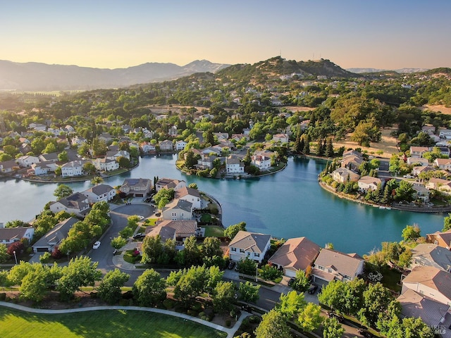 712 Tahoe Ct, Fairfield, CA 94534 - aerial perspective of suburban area with a water and mountain view