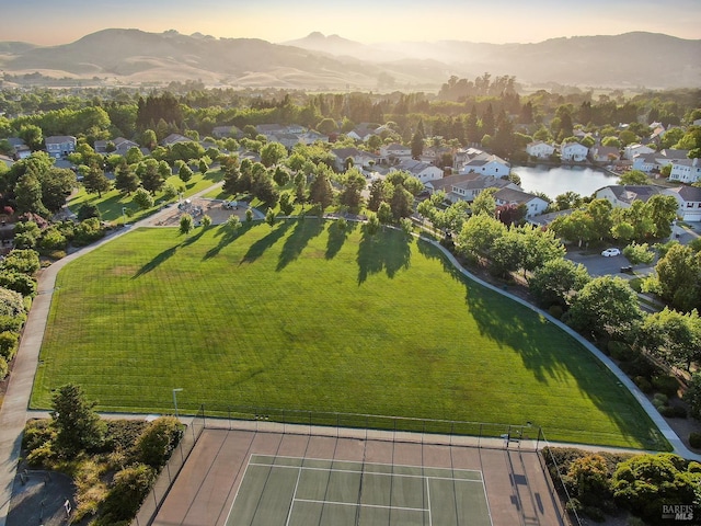 712 Tahoe Ct, Fairfield, CA 94534 - aerial view of residential area featuring a mountain backdrop