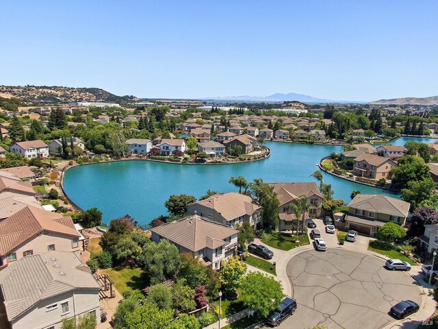712 Tahoe Ct, Fairfield, CA 94534 - aerial view of residential area with a water and mountain view